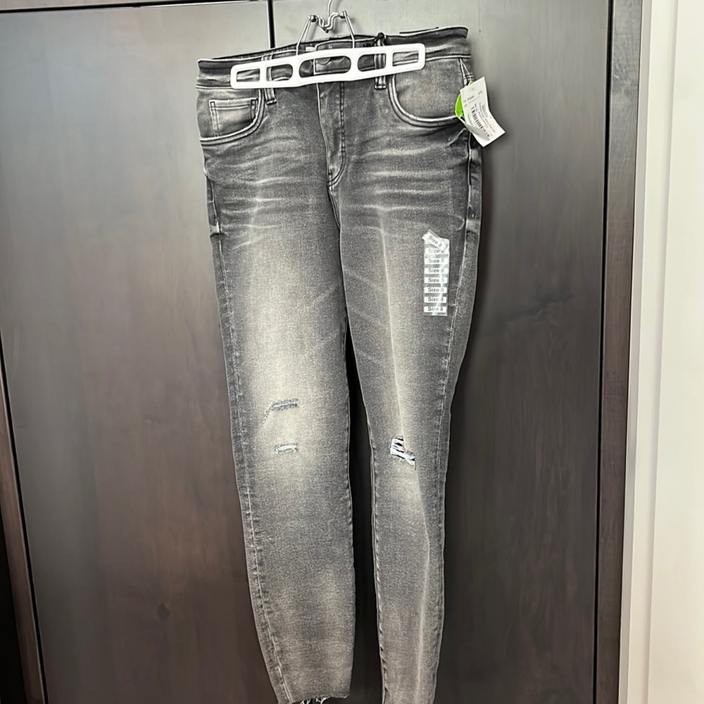 Kut From The Kloth High Rise Connie Fab Ab Ankle Skinny, Grey, Size 8, NWT